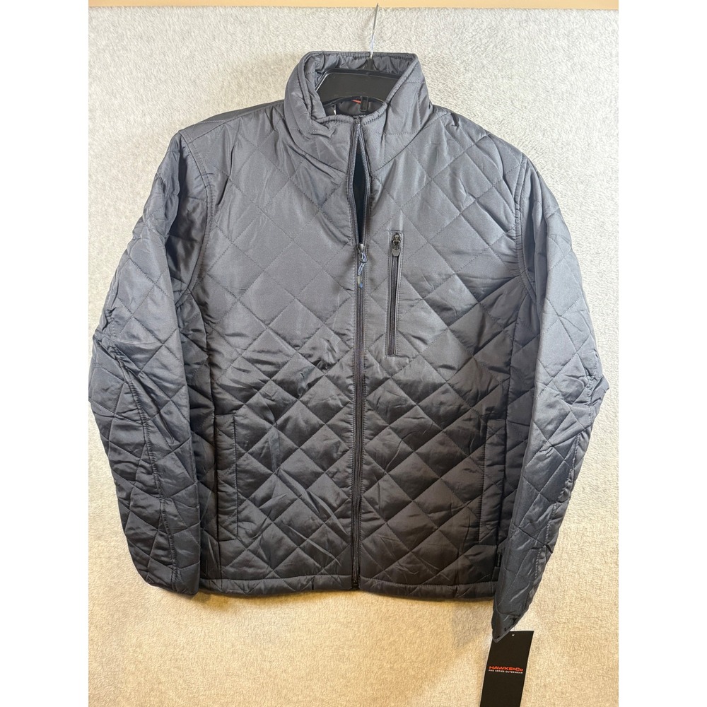 Hawke & Co Pro Series Mens Black Quilted Performance Jacket Size M HKP2492
